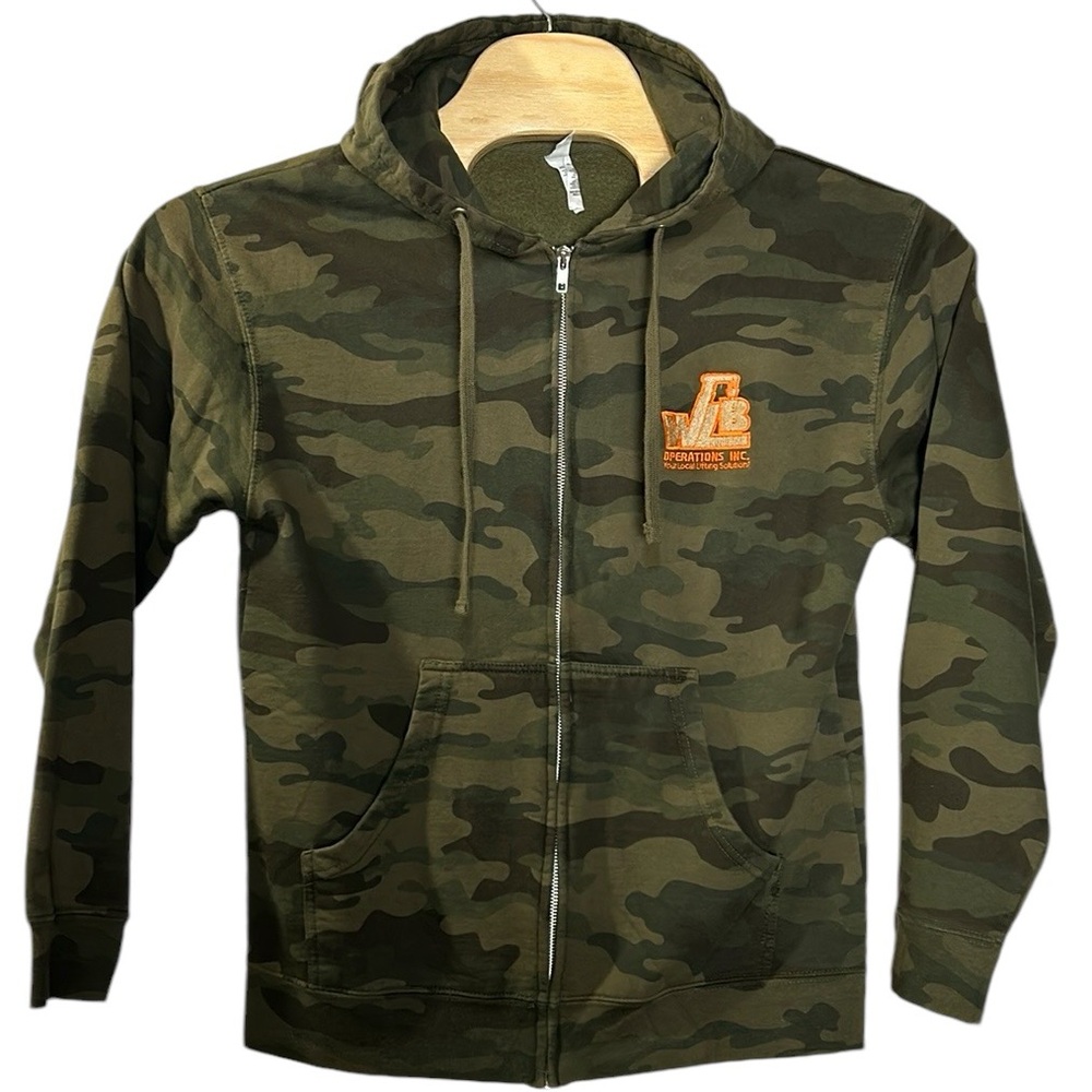 Independent Trading Company‎ Men’s camouflaged hoodie zippered size medium